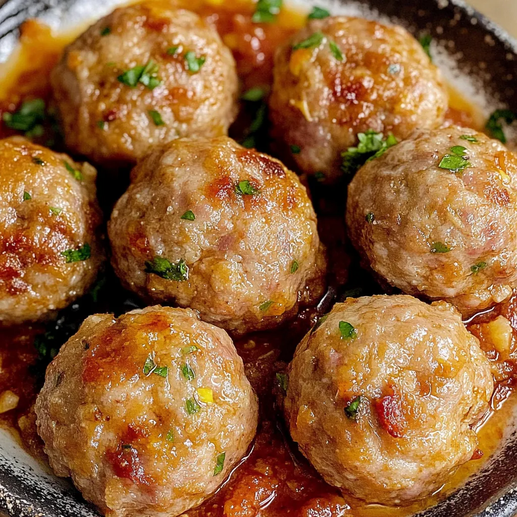 Baked Turkey Meatballs Tasty