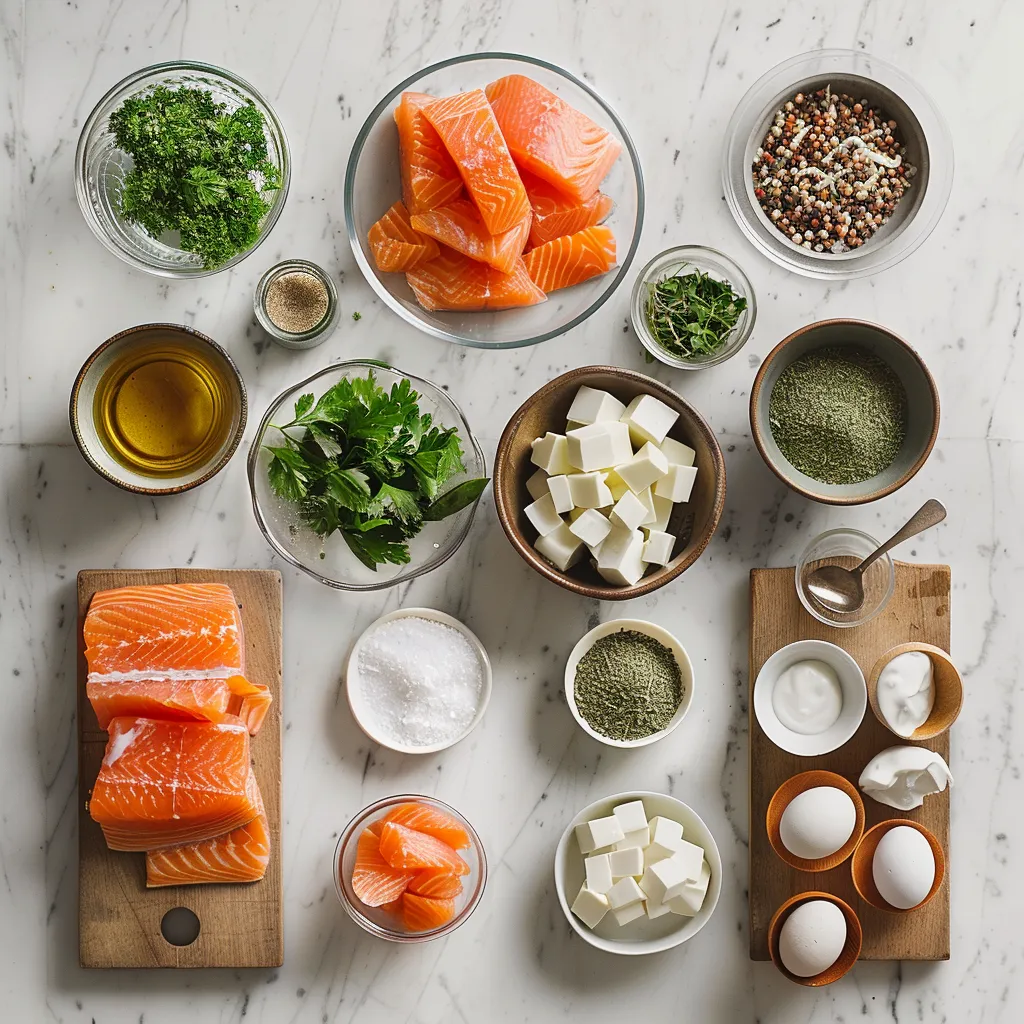 Effortless Salmon Salad Recipe Yummy ingredients