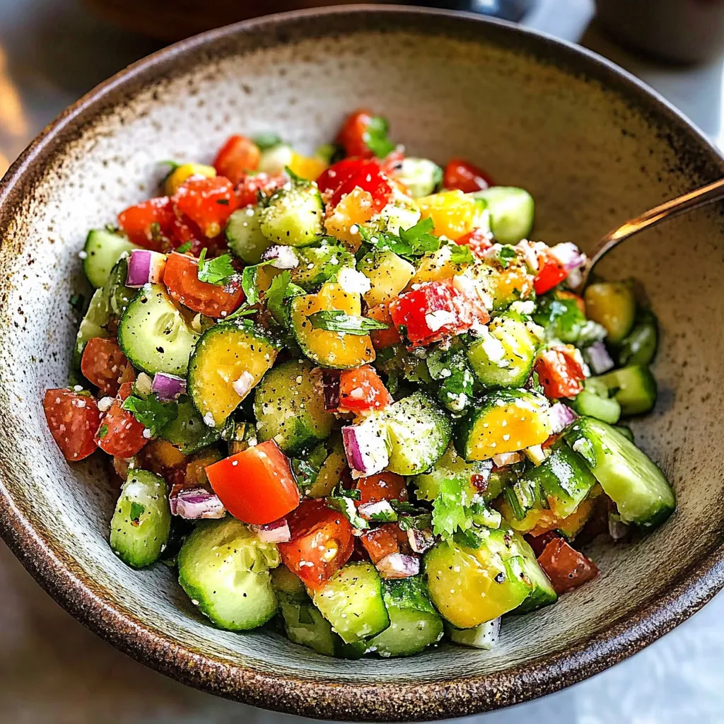 How to make Cucumber Salad (Mexican style) Crispy