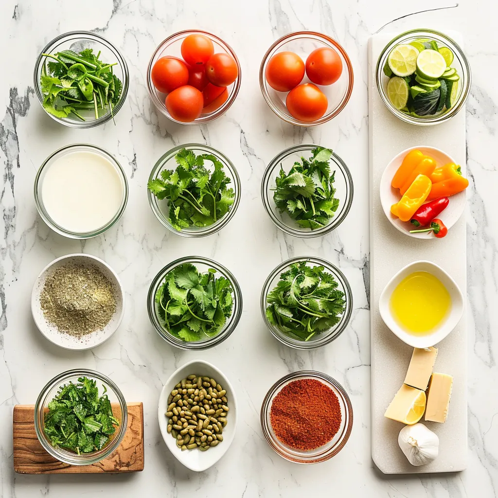 Irresistible Cilantro Lime Salad Dressing ingredients