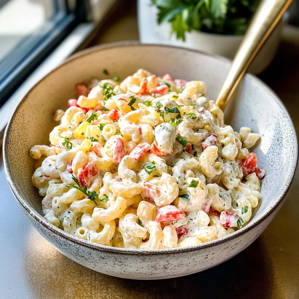Irresistible Cold Macaroni Salad