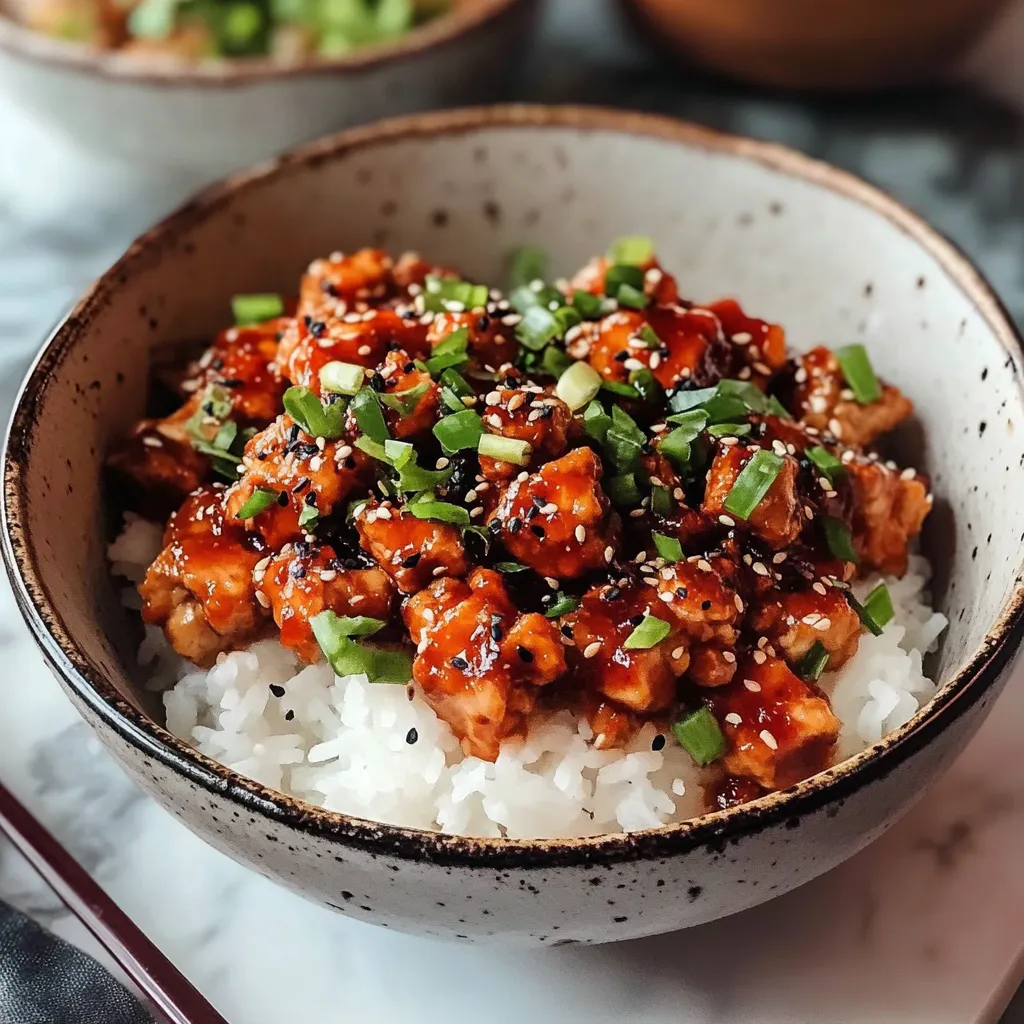 Irresistible Top Protein Firecracker Ground Chicken Bowls
