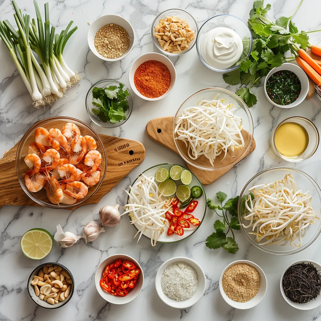 Juicy Shrimp Pad Thai (Better-Than-Takeout) ingredients