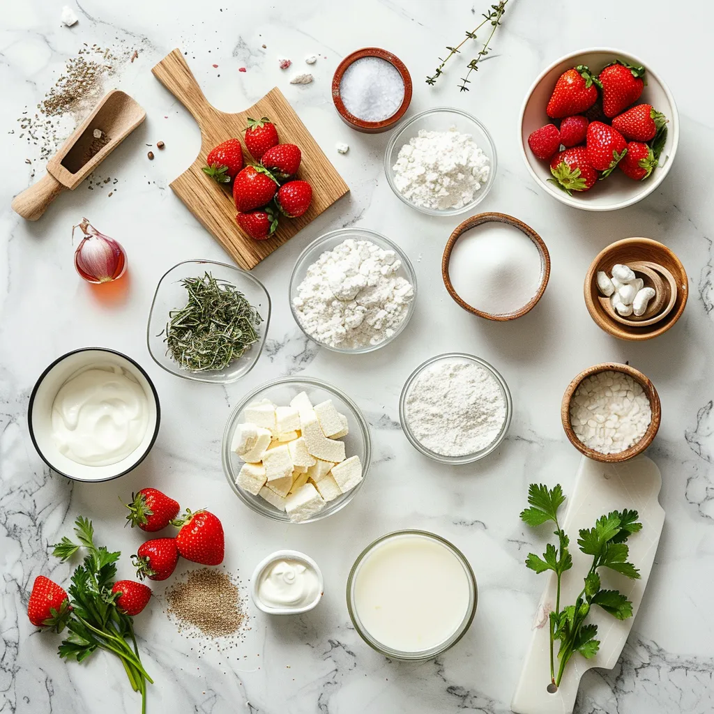 Juicy Unforgettable Strawberry Shortcake Cake in 5 Simple Steps ingredients