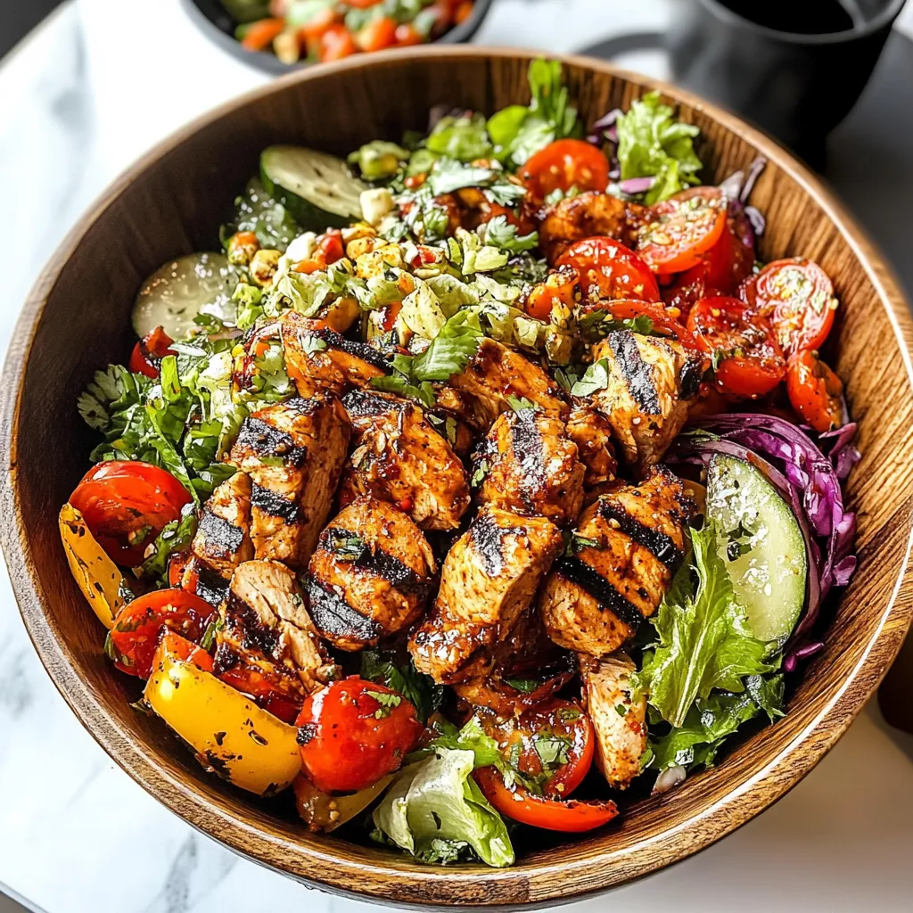 Luscious Chicken Fajita Salad