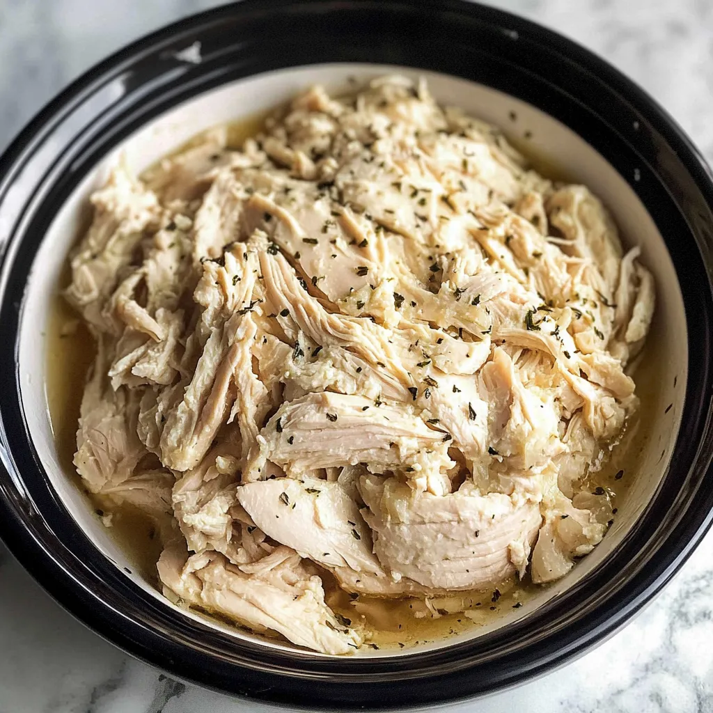Mouthwatering Slow Cooker Shredded Chicken (Meal-Prep Friendly)