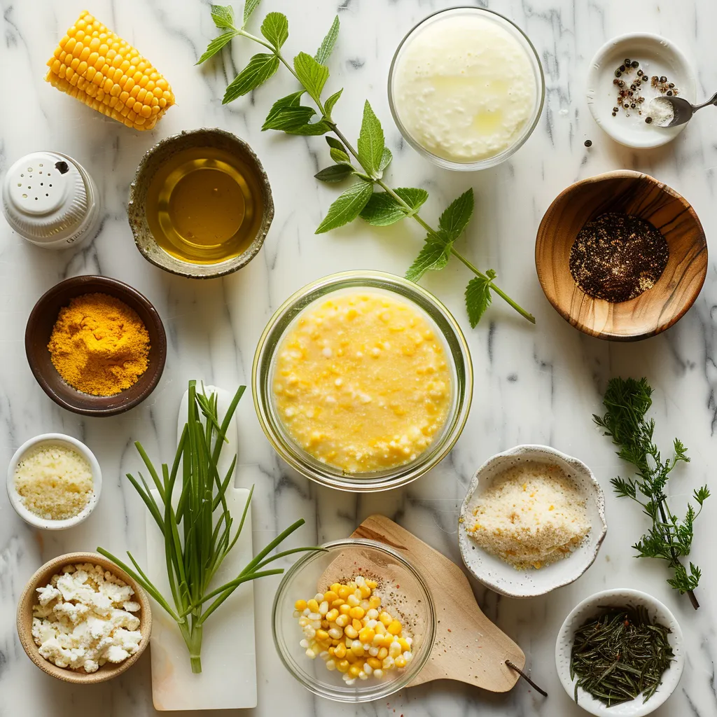 Nantucket Corn Pudding Golden ingredients
