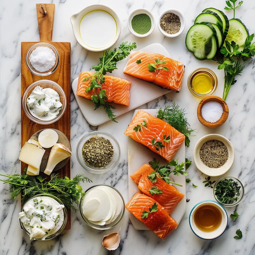 Perfect Marinated Grilled Salmon Recipe Tasty ingredients