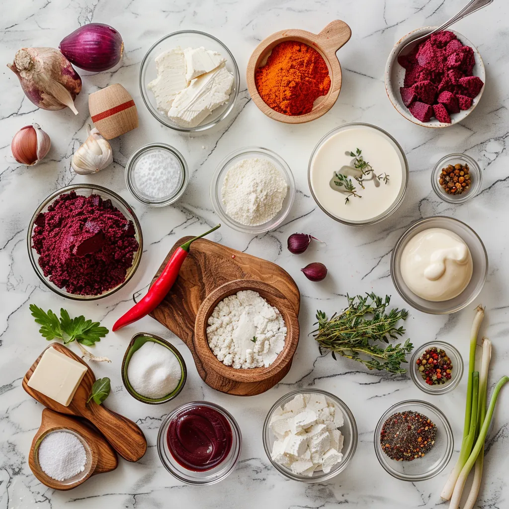 Red Velvet Cheesecake ingredients