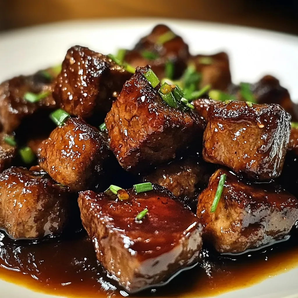 Sweet and Sticky Steak Bites Mouthwatering