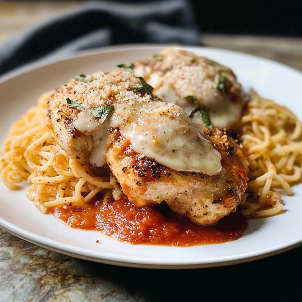 Air Fryer Chicken Parmesan Golden