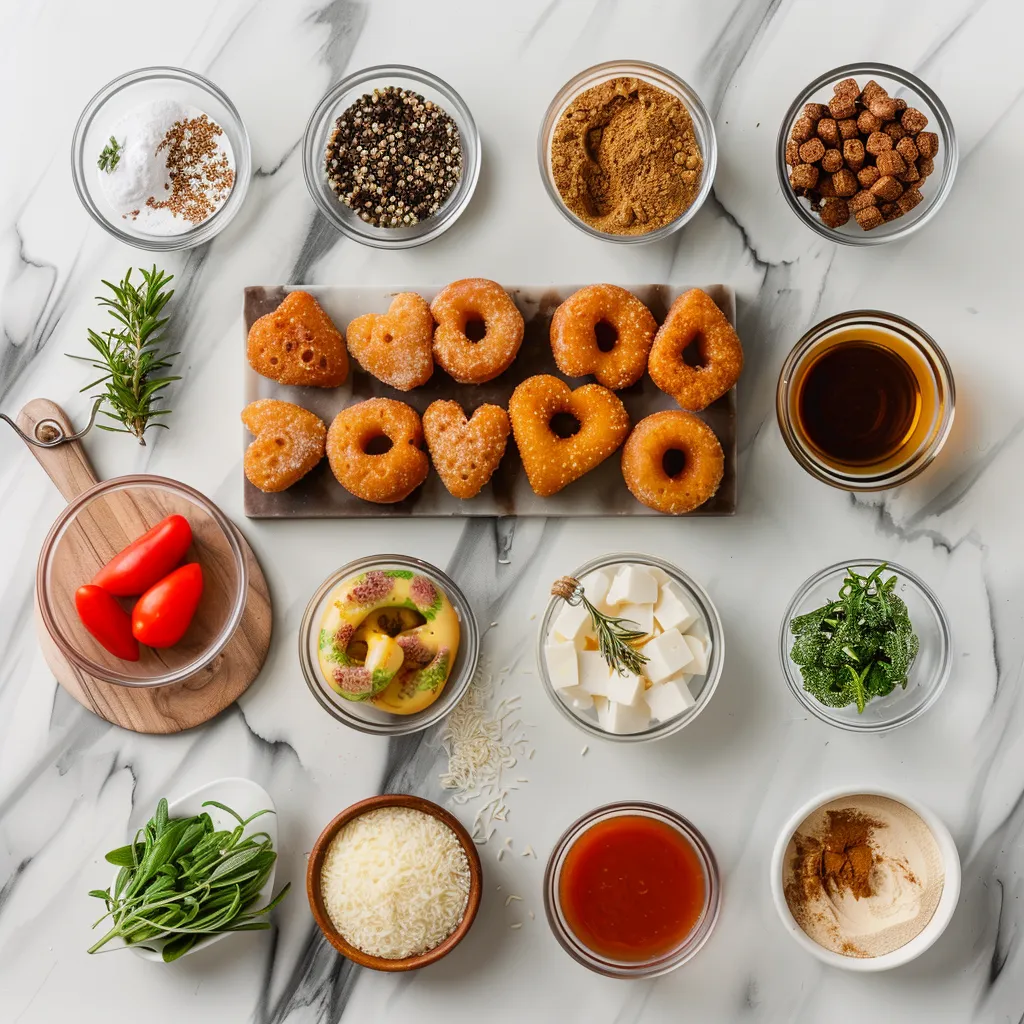Air Fryer Heart-Shaped Donuts Irresistible ingredients