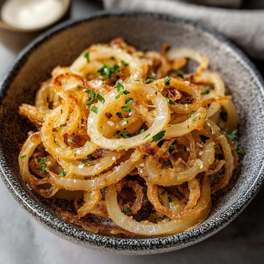 Air Fryer Heavenly Onions | Low Fat Fried Onions to Use In Many Dishes