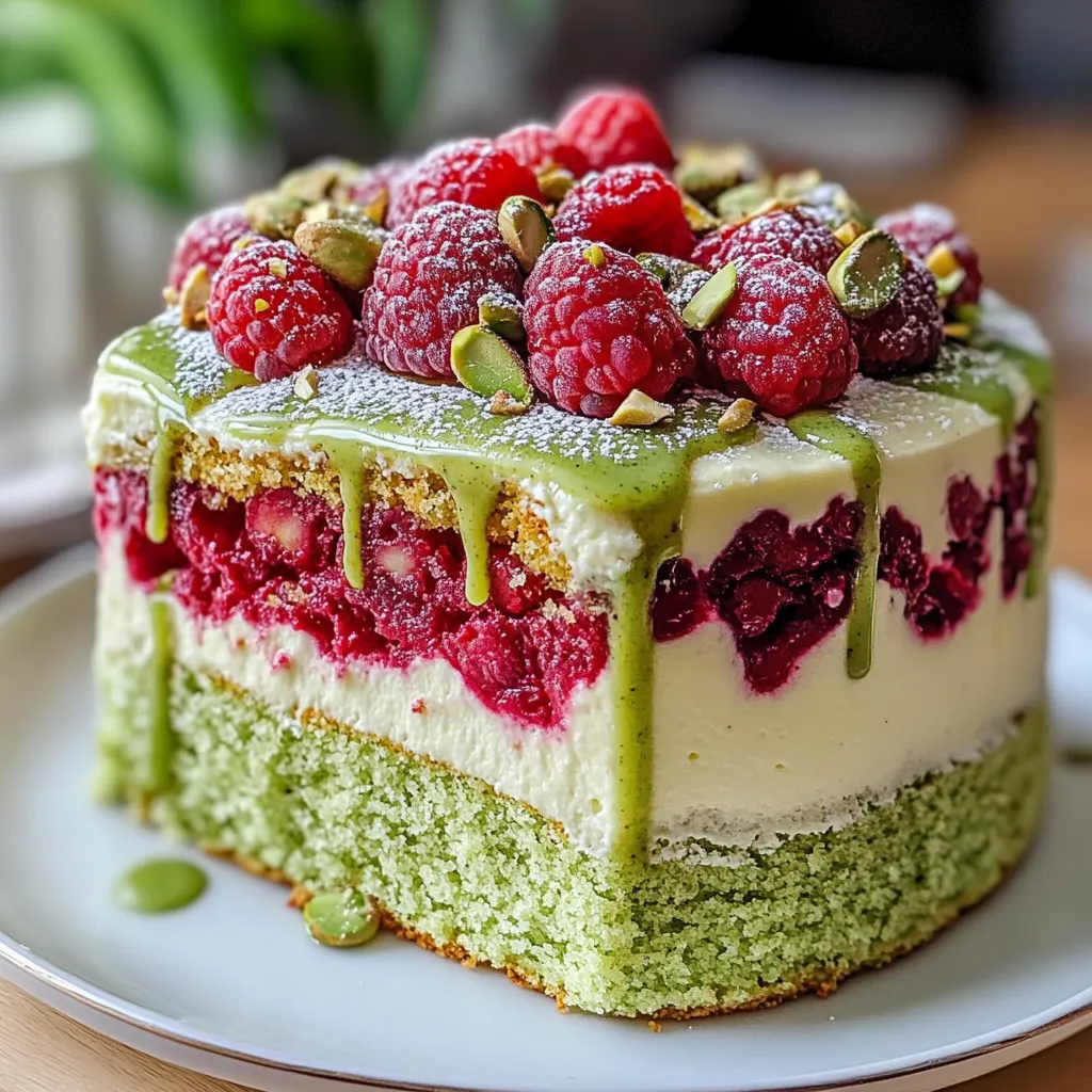 Heavenly Pistachio Raspberry Cake: A Flavorful Recipe – Heavenly Pistachio Raspberry Cake: An Incredible Delight