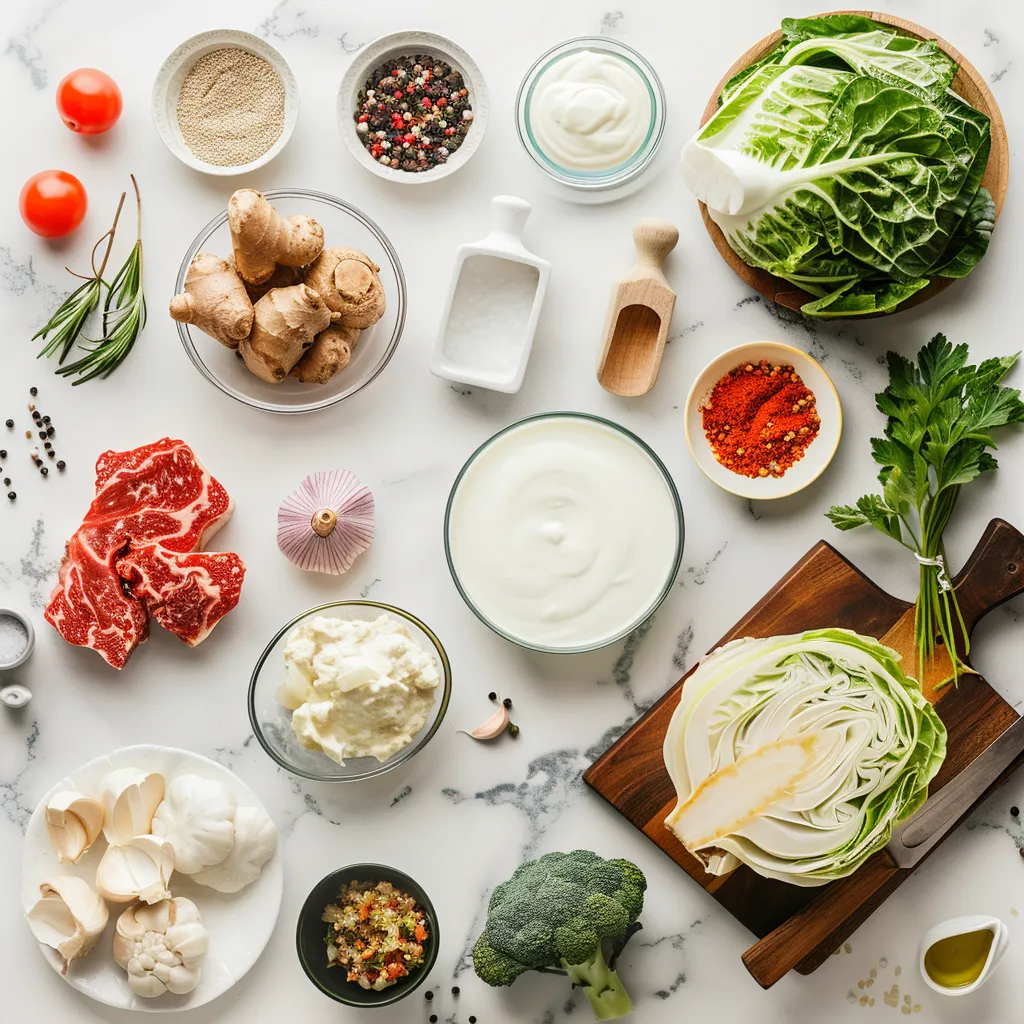 One-Skillet Stuffed Cabbage Casserole ingredients