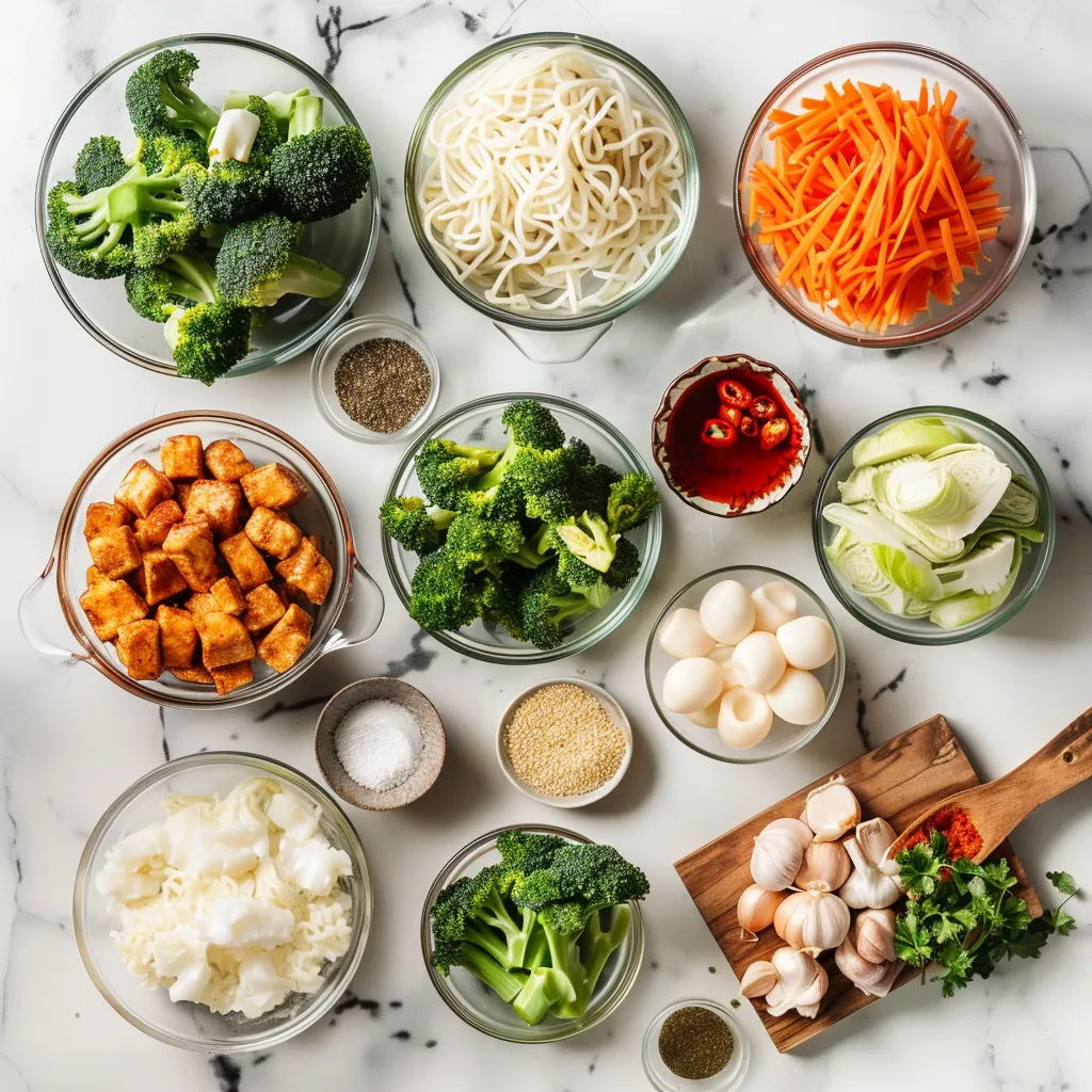 Spicy Garlic Chicken and Broccoli Noodle Bowls | Effortless One-Pan Dinner – Spicy Garlic Chicken and Broccoli Noodle Bowls | Amazing One-Pan Dinner Fresh ingredients