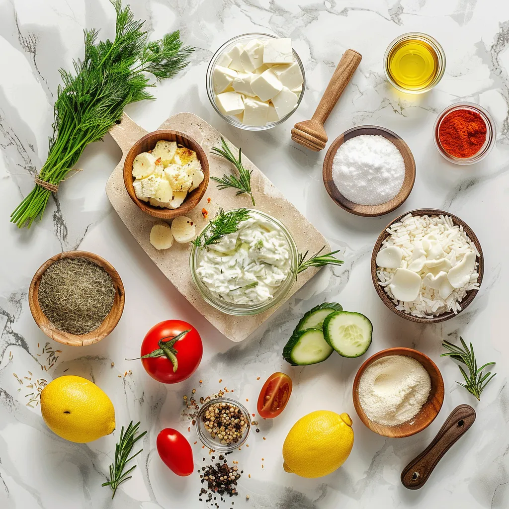 Tempting Amazing Simple Dump And Bake Chicken Tzatziki Rice Delight ingredients
