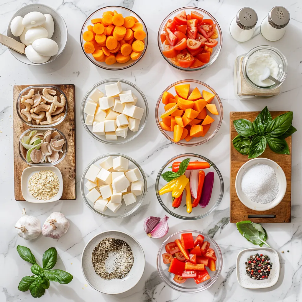 Vegetable Pasta Bake Recipe ingredients