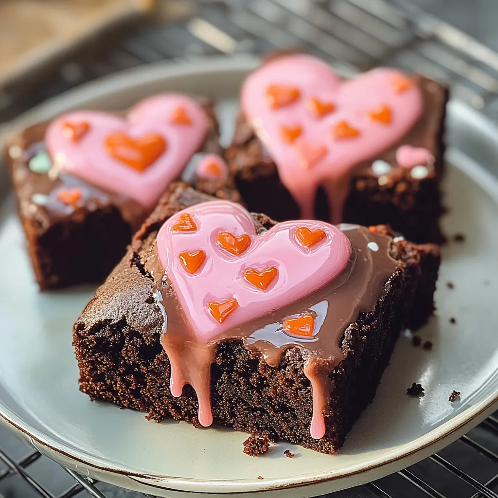 Yummy Amazing Conversation Heart Brownies for Tasty Moments