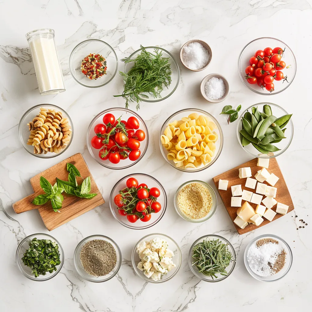 Zesty Italian Pasta Salad Recipe ingredients