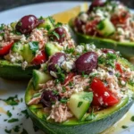 Next-Level Mediterranean Tuna Salad Stuffed Avocados — Healthy & Ready in 30 Minutes