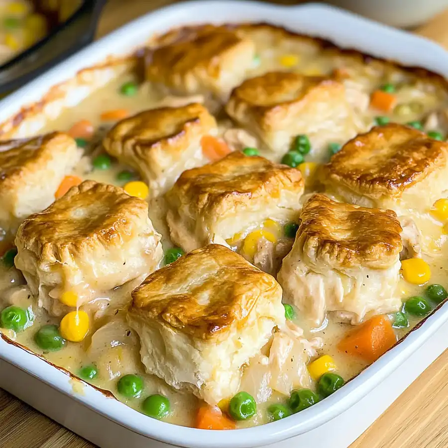 Chicken Pot Pie Casserole Recipe – Easy & Delicious