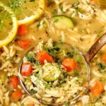 Next-Level Chicken Lemon Orzo Soup — High-Protein Guilt-Free Winner