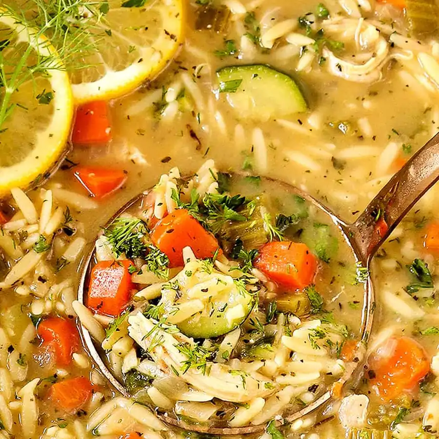 Next-Level Chicken Lemon Orzo Soup — High-Protein Guilt-Free Winner