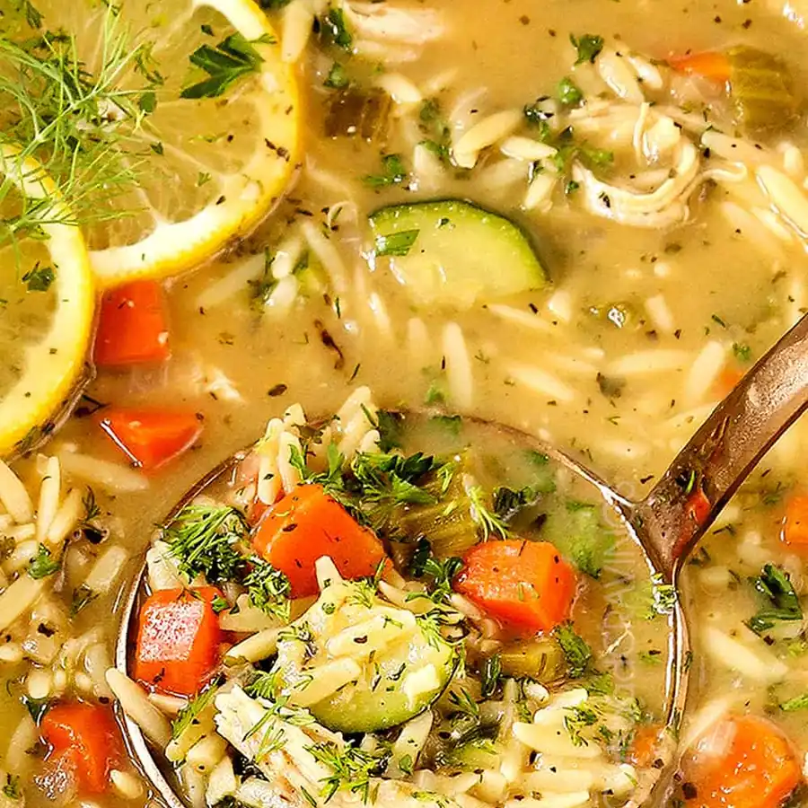 Next-Level Chicken Lemon Orzo Soup — High-Protein Guilt-Free Winner