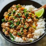 Amazing Ginger Lime Pork with Coconut Rice