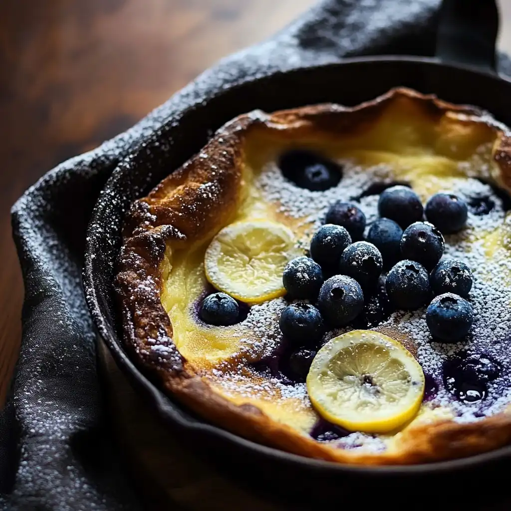 Giant Lemon Blueberry Dutch Baby — The Ultimate Brunch Treat