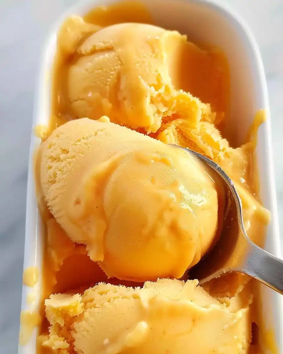 No-Churn Peach Sorbet: The Ultimate Summer Cooler!