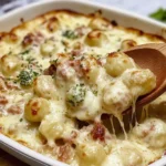 The Ultimate Creamy Chicken Gnocchi Alfredo Bake