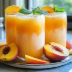 Cool Down With This Vibrant Homemade Peach Lemonade