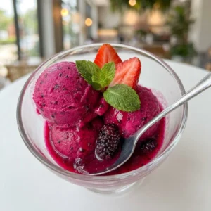 Vibrant Dragon Fruit Sorbet: The Ultimate 3-Ingredient Summer Cooler