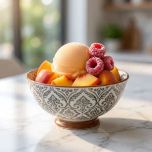 No-Churn Peach Sorbet: The Ultimate Summer Cooler