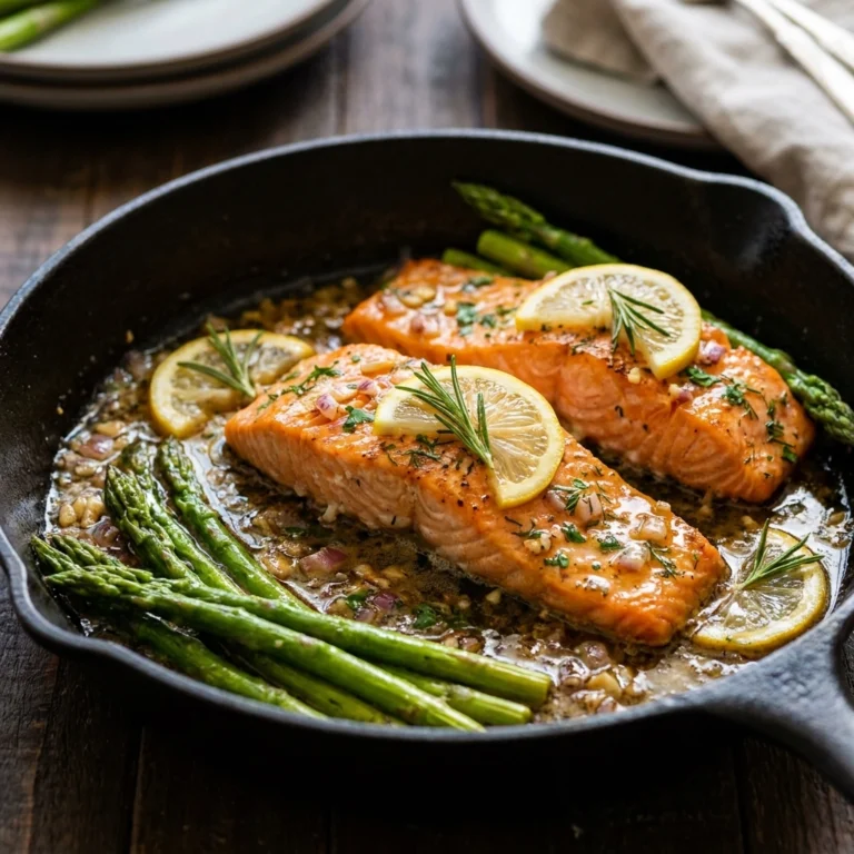 Crispy Brown Butter Lemon Herb Salmon Skillet: The 20-Minute Masterclass | Easy Salmon Dinner