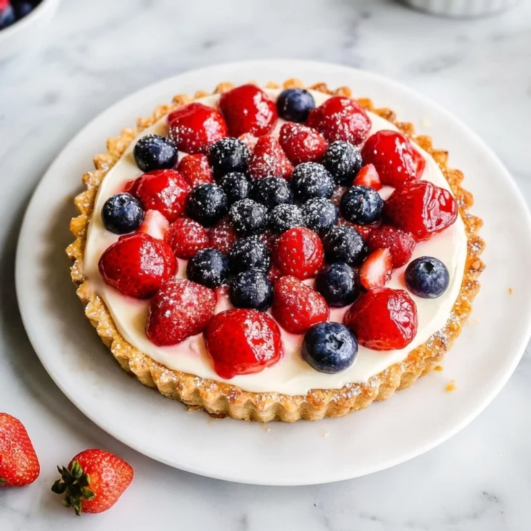 Red, White & Blue No-Bake Tartlets for July 4th!