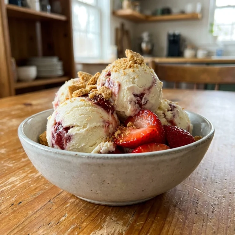 Creamy No-Churn Strawberry Cheesecake Ice Cream Recipe: Easy Homemade Dessert Guide | Summer Treats