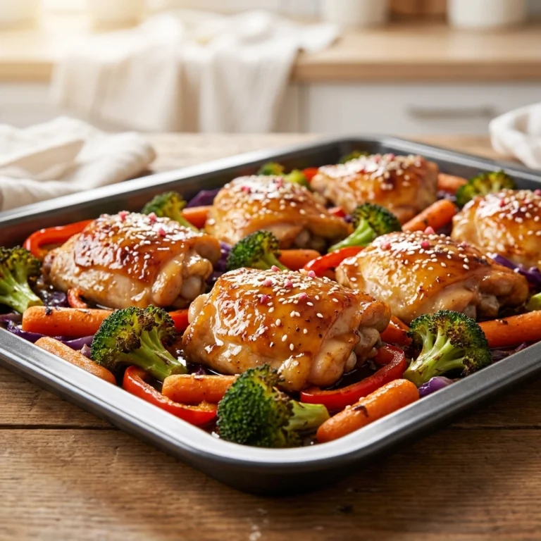 Crispy Sheet Pan Teriyaki Chicken and Vegetables: Your New Favorite Weeknight Win! | Easy Sheet Pan Dinner