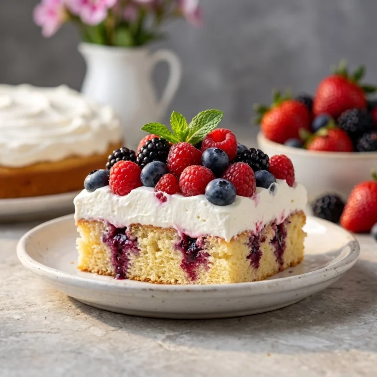 Summer Berry Poke Cake — The Ultimate Refreshing Dessert