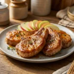Crispy Air Fryer Pork Chops with Apple Glaze Easy Recipe for Juicy Flavor | Pork Dinner