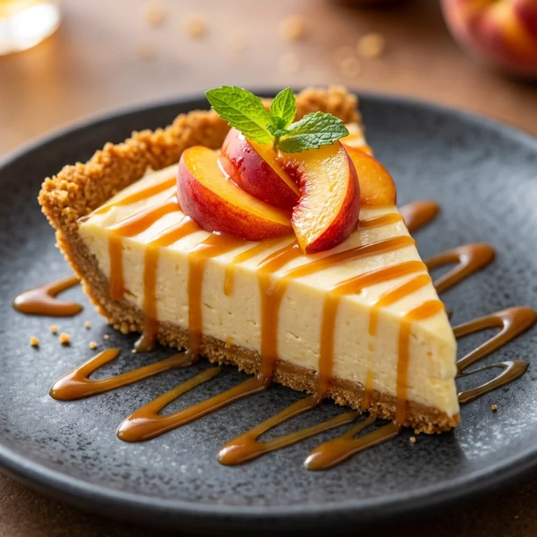 Creamy Frozen Peach Margarita Pie Recipe: Easy Homemade Dessert Ideas | Summer Dessert
