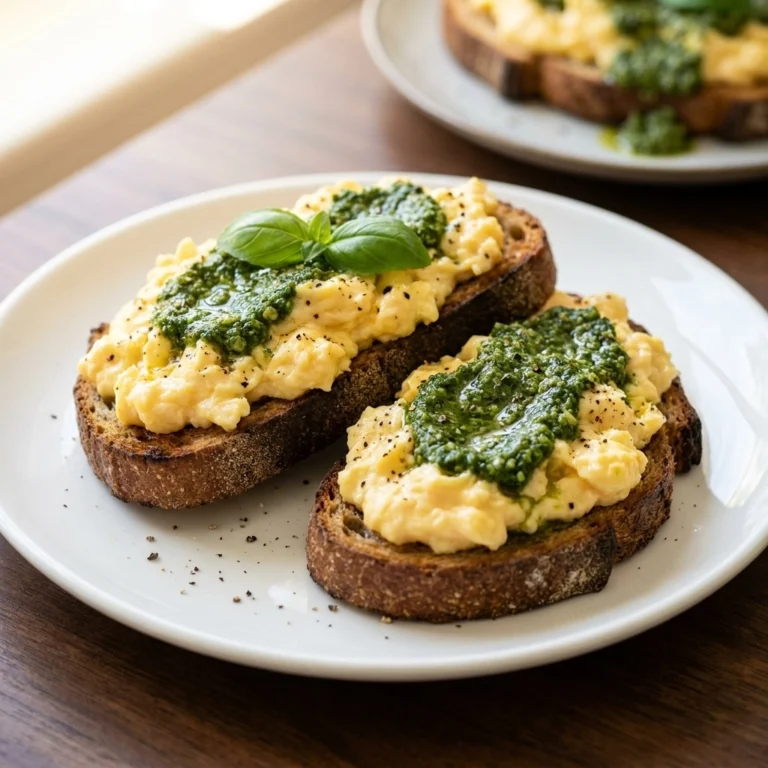 Pesto Scrambled Eggs: The 10-Minute Gourmet Breakfast Hack