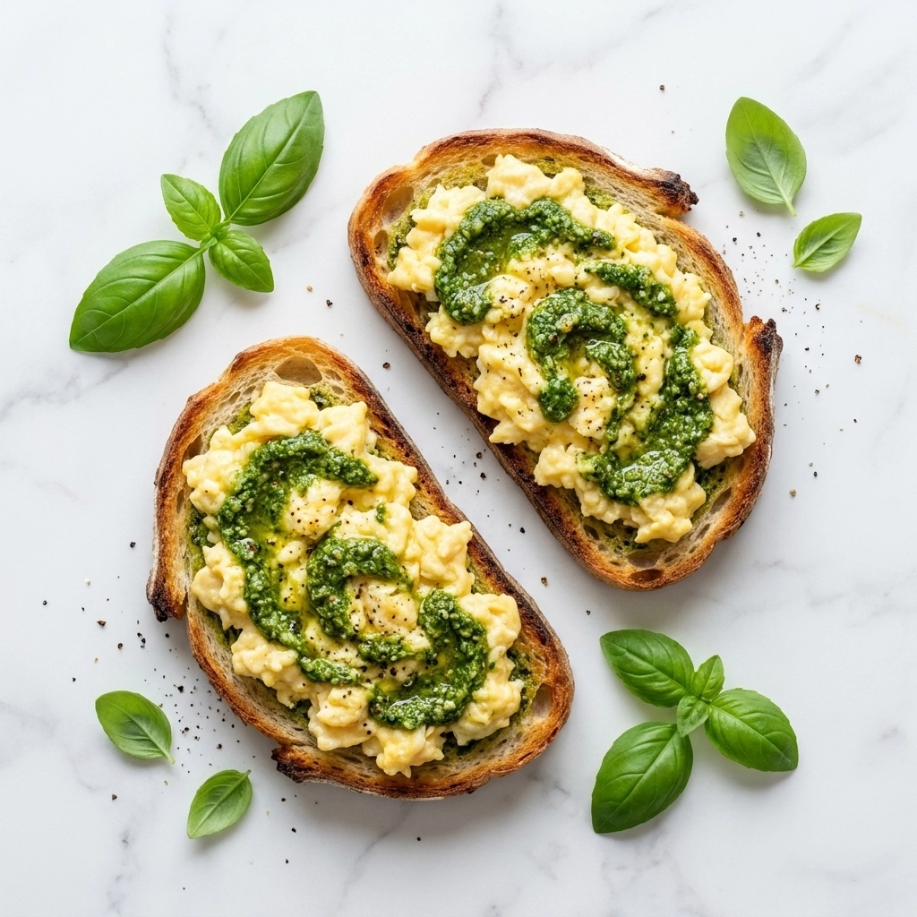 Pesto Scrambled Eggs: The 10-Minute Gourmet Breakfast Hack