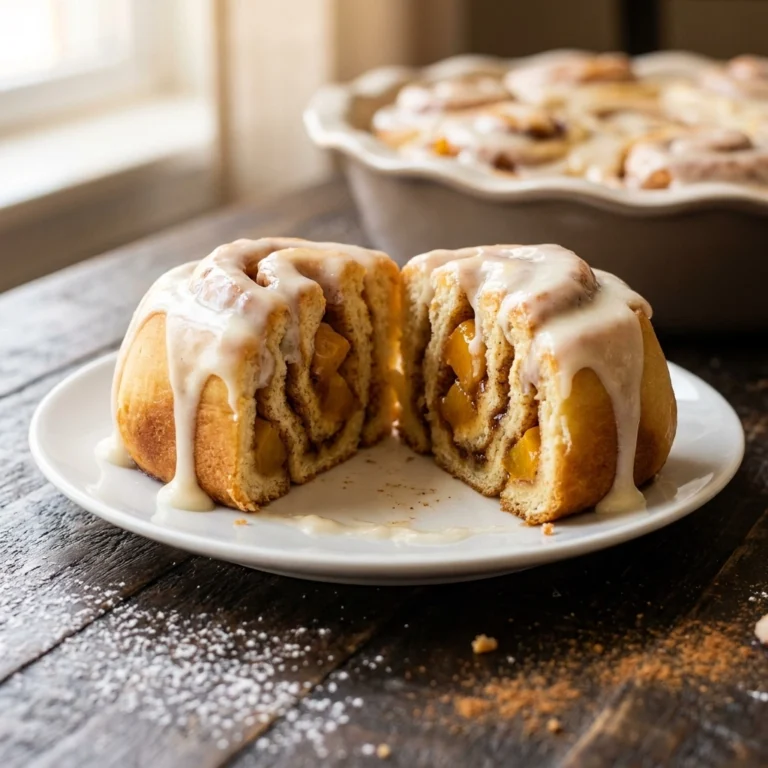 Peach Cinnamon Rolls Cobbler: A Fusion of Comfort and Sweetness | Easy Dessert Recipe