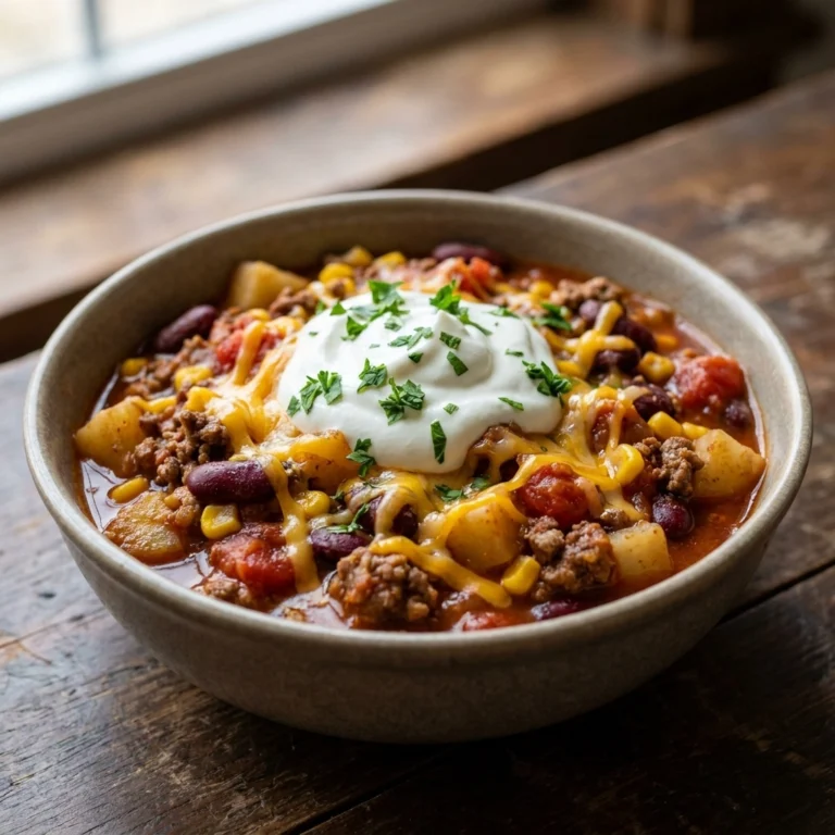Hearty Slow Cooker Cowboy Casserole Recipe | Easy Comfort Food Dinner
