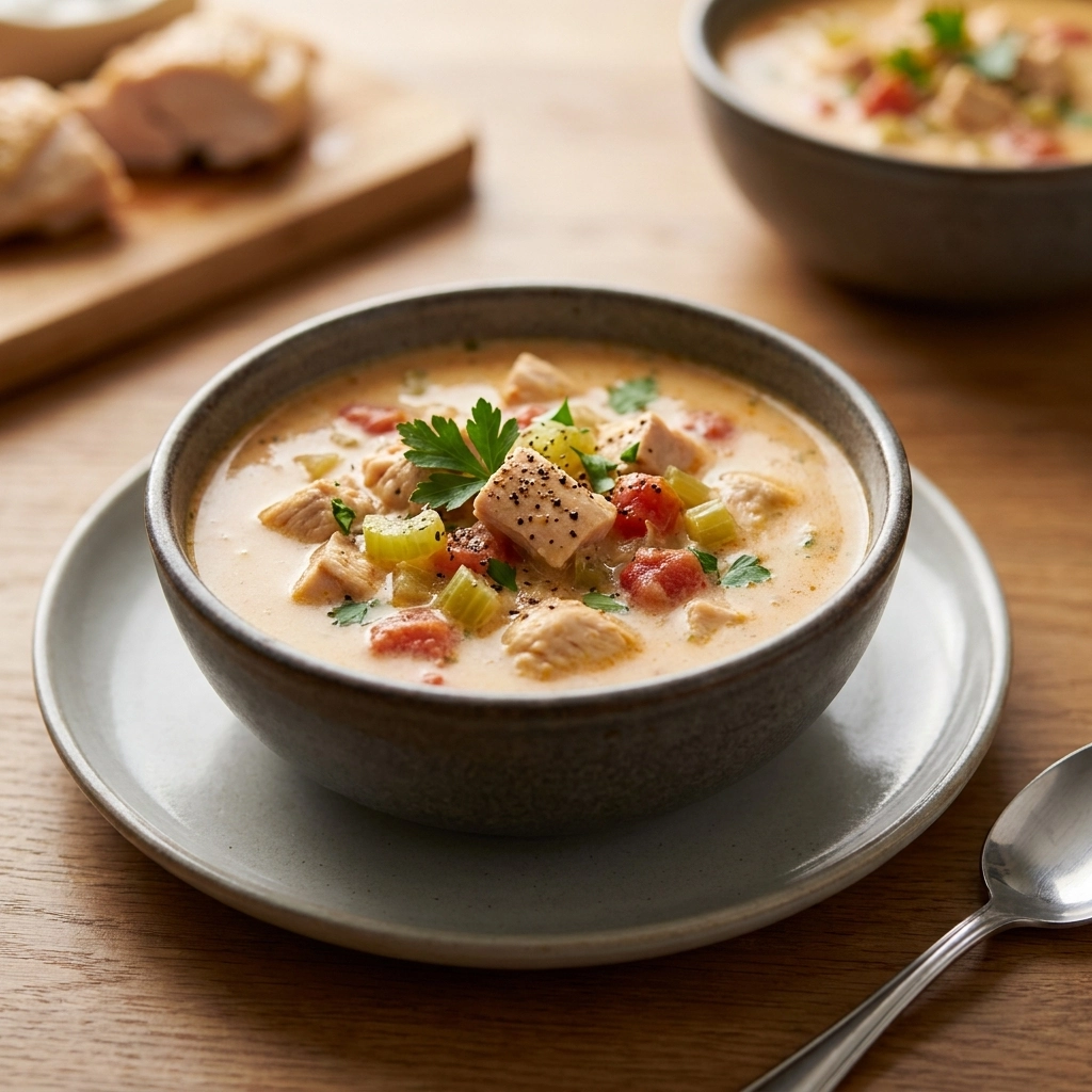 Hearty Creamy Cajun Chicken Soup | Easy Comfort Food Dinner Idea