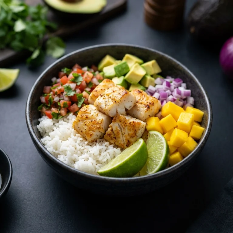 Zesty Low-Carb Fish Taco Bowls: A Fresh Flavor Explosion! | Healthy Keto Dinner Idea