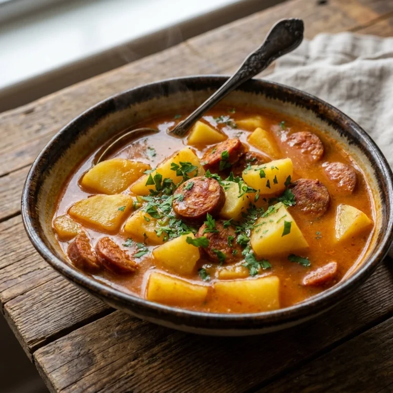 Spanish Potato Soup with Chorizo: A Bowl of Comfort | Easy Spanish Soup Recipe